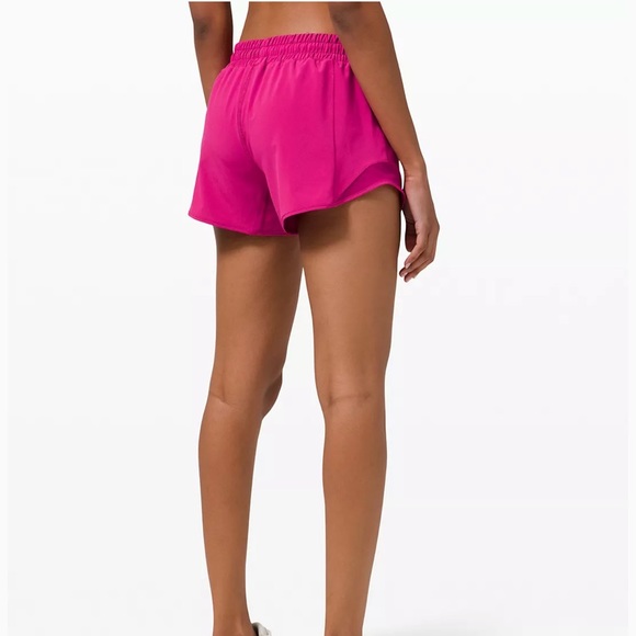 Lululemon Hotty Hot Short Long 4” *RipenedRasberry - Picture 3 of 6